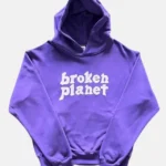 Purple Broken Planet Hoodie