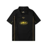 Soccer Football Jersey Black Yellow