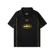 Soccer Football Jersey Black Yellow