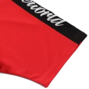 Corteiz Alcatraz Football T Shirt Red Black - Image 2