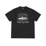 Corteiz Rules the World T Shirt Black/White