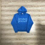 Blue Broken Planet Hoodie