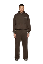 Broken Planet Basics Wide Leg Sweatpants Brown - Image 6