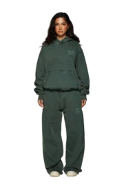 Broken Planet Washed Soot Hoodie - Green - Image 3