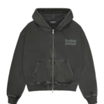 Broken Planet Washed Soot Zip Up Hoodie - Black
