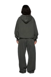 Broken Planet Washed Soot Zip Up Hoodie - Black - Image 5