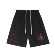 Corteiz 21 Mesh Panel Black Shorts