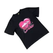 Corteiz Alcatraz Heart T Shirt Black - Image 4