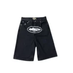 Corteiz Alcatraz Jeans Shorts Black