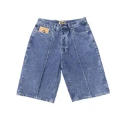 Corteiz Alcatraz Jeans Shorts Blue