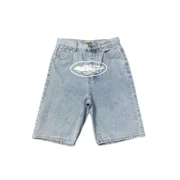 Corteiz Alcatraz Jeans Shorts Washed Blue