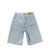 Corteiz Alcatraz Jeans Shorts Washed Blue - Image 2