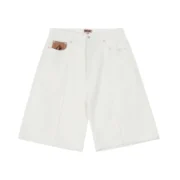 Corteiz C-Star Denim Jeans Shorts White