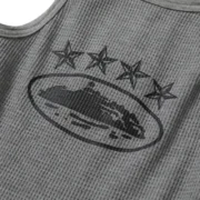 Corteiz CRTZ 5 Starz Alcatraz Tank Top Grey - Image 4