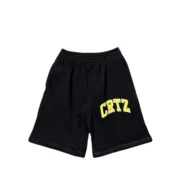 Corteiz Dropout Shorts Black-Yellow