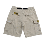 Corteiz Guerillaz 21 Cargo Shorts Beige - Image 2