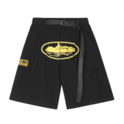 Corteiz Guerillaz 21′ Shorts Black-Yellow