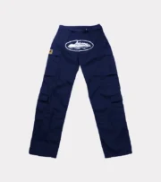 Corteiz Guerillaz Cargo Pants Navy - Image 2