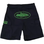 Corteiz Guerillaz Shorts in Black/Green