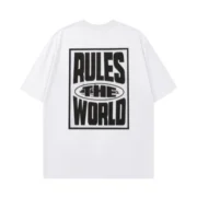 Corteiz Rules the World T Shirt White - Image 2