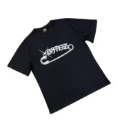 Corteiz Safety Pin T Shirt Black - Image 2