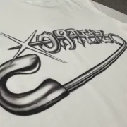 Corteiz Safety Pin T Shirt White - Image 2