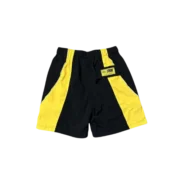 Corteiz Windbreaker Sun And Rain Shorts Black/Yellow - Image 2