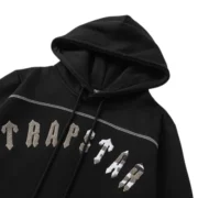 Trapstar Irongate Arch Chenille Hooded Tracksuit - Blackwhite Monochrome Edition - Image 4