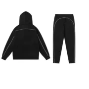 Trapstar Irongate Arch Chenille Hooded Tracksuit - Blackwhite Monochrome Edition - Image 2