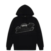 Trapstar London Shooters Hooded Tracksuit - Black  White - Image 3