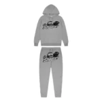 Trapstar London Shooters Hooded Tracksuit - Grey White