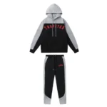 Trapstar Irongate Chenille Tracksuit Black-Red-Grey