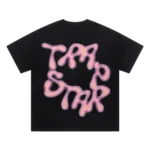 Trapstar Pink Flowers T Shirt Black
