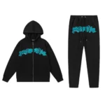 Trapstar Tracksuit Wildcard Chenille - Blue Black