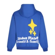 Broken Planet lost in Space Hoodie Blue - Image 3