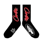 Corteiz Allstarz Socks Black Red
