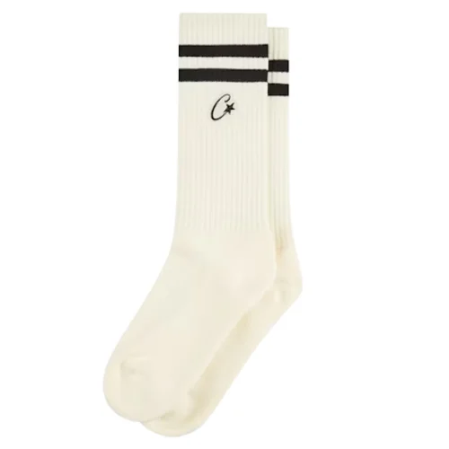 Corteiz Patch Socks White